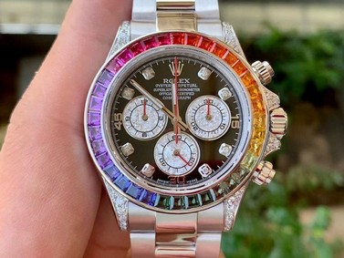 Rolex Daytona 116595 RBOW SS/SS Black BLF