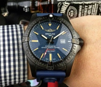 Breitling Avenger Blue Dial on Blue Nylon Strap
