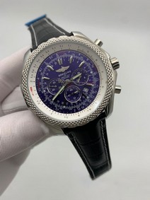 Breitling Navitimer Blue Dial High Version on Black Rubber Strap