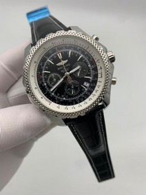 Breitling Navitmer Black High Version on Black Rubber Strap