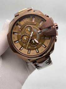 Diesel Full Bronze Mega Shief On SS Strap