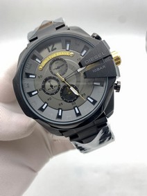 Diesel Dark Grey Case Grey Dial On Grey SS Strap