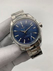 Omega Seamaster Blue Dial on Steel Strap