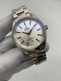 Omega Seamaster White Dial on Steel Strap