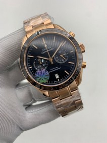 Omega Speedmaster Black Dial on Gold Strap