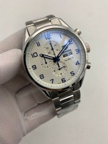 Tag Heuer Carrera White Dial on SS Strap