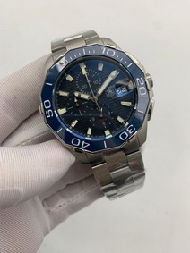 Tag Heuer Silver Case Blue Dial