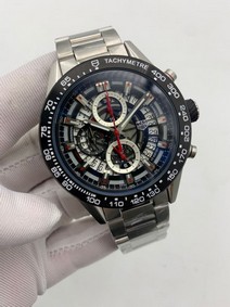 Tag Heuer Silver Case Black Dial