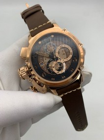 U Boat Gold Case Black Gold Dial