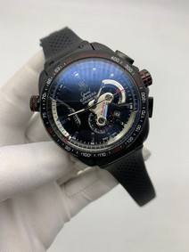 Tag Heuer Full Black on Black Rubber Strap