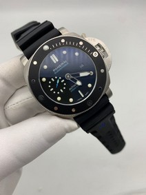 Panerai Submersible Automatic Black on Black Rubber Strap