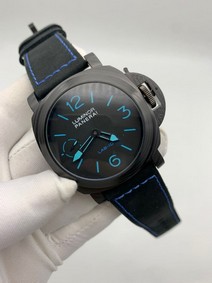 Panerai Luminor Marina Black Blue Black Nylon Strap