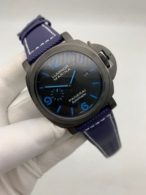 Panerai Luminor Marina Black Blue Nylon Strap