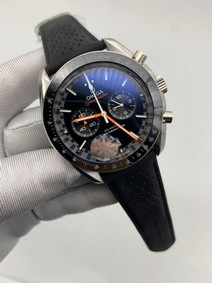 Omega Speedmaster Silver Case Black Dial
