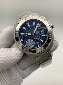 Tag Heuer Blue Dial Chrono on SS Strap