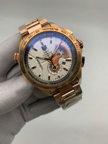 Tag Heuer White Dial Chrono on SG Strap