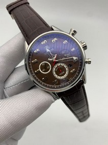 Tag Heuer Brown Dial Chrono on Brown Leather Strap