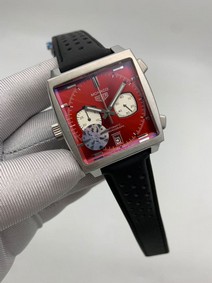 Tag Heuer Monaco Red Dial Chrono
