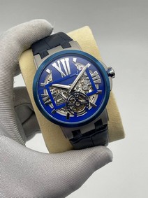 Ulysse Nardin Silver Case Blue Dial Hight Version