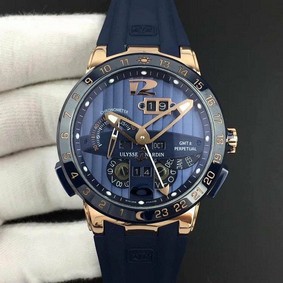 Executive El Toro YG TWA 1:1 Best Edition Blue Dial on Blue Rubber Strap Swiss UN-32