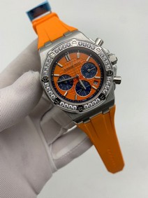 Audemars Piguet Royal Oak 38mm Orange Dial Orange Rubber Strap