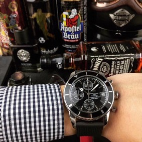 Breitling Superochen Black Dial Chrono