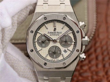 AP0632 - Royal Oak Chrono 1:1 Best Edition 26331ST SS/SS Grey/Wht