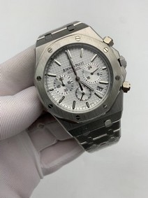 Audemars Piguet White Dial Chrono High Version SS
