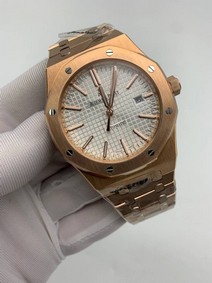 Audemars Piguet Royal Aok White Dial High Version On Gold
