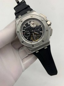 Audemars Piguet Black Dial High Version Rubber Strap