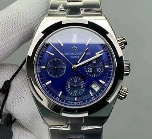 Vacheron Constantin Overseas Chronograph SS/SS Blue