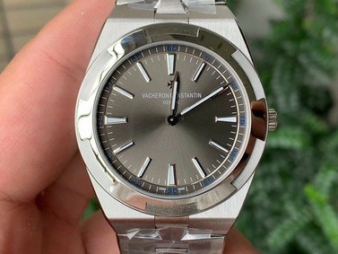 Overseas Ultra-Thin 2000V XF 1:1 Best Edition Gray Dial on SS Bracelet