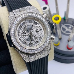 Hublot Big Bang Skeleton Silver High Version Diamond