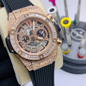 Hublot Big Bang Skeleton Gold High Version Diamond