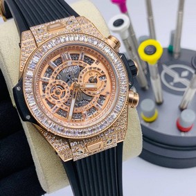 Hublot Big Bang Skeleton Gold High Version Diamond