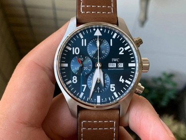 Pilot Chrono 377714 "Le Petit Prince" 2016 SIHH 1:1 Best Edition on Brown Leather Strap 7750