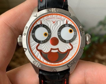 Konstantin Chaykin Joker Grey Dial 24collector leather strap