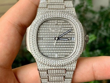 Patek Philippe Nautilus Jumbo 5719 Full Diam SS/SS Diam PPF 1:1 Best Edition Version