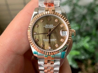 Rolex DJ Midsize 31mm Jub Flt SG/SS P-Gre/Stk 1:1 Best Edition Version