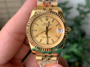 Rolex DJ Midsize 31mm Jub Flt YG/YG P-Gol/Stk 1:1 Best Edition Version