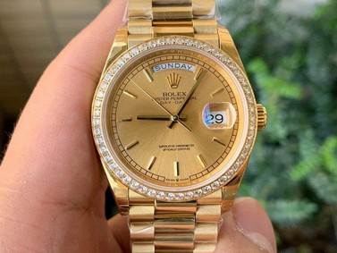 Rolex DayDate 36mm Dia Pres YG/YG Gold Stk 1:1 Best Edition Version