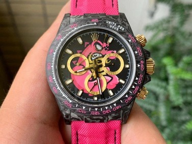 Rolex Daytona DIW Carbon FC/NY Pink 1:1 Best Edition Version