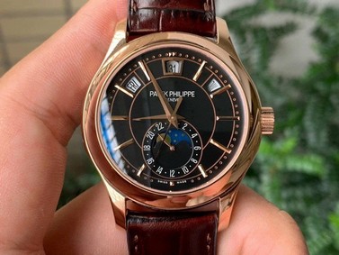 Complications Series Moonphase RG KMF Black Dial on Brown Leather Strap Cal.324