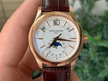 Complications Series Moonphase RG KMF White Dial on Brown Leather Strap Cal.324