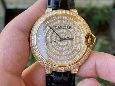 Cartier Ballon Gold Case Diamond 42mm Diam YS/LS