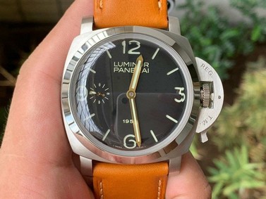 PAM127 E XF 1:1 Best Edition on Brown Leather Strap A6497 with Y-Incabloc