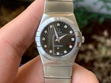 Constellation 38mm SS VSF 1:1 Best Edition Black Dial Diamonds Markers on SS Bracelet A8500 Super Clone