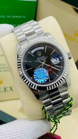 Rolex DayDate SS/SS Black Dial High Version