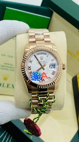 Rolex DayDate RG/RG White Dial High Version