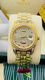 Rolex DayDate YG/YG Diamond Dial High Version